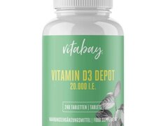 Vitabay Vitamina D3 - 20.000 UI - 240 Tablete vegane